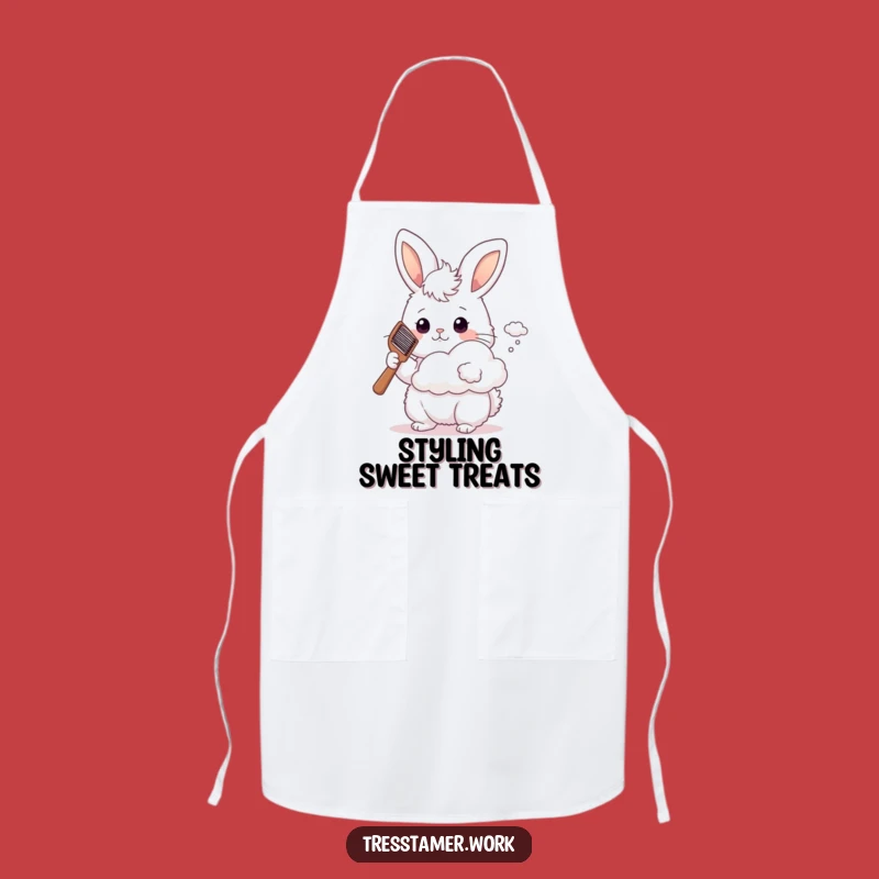 Funny Bunny Baker Apron - Fluffy Stylist, Hilarious Kitchen Gift