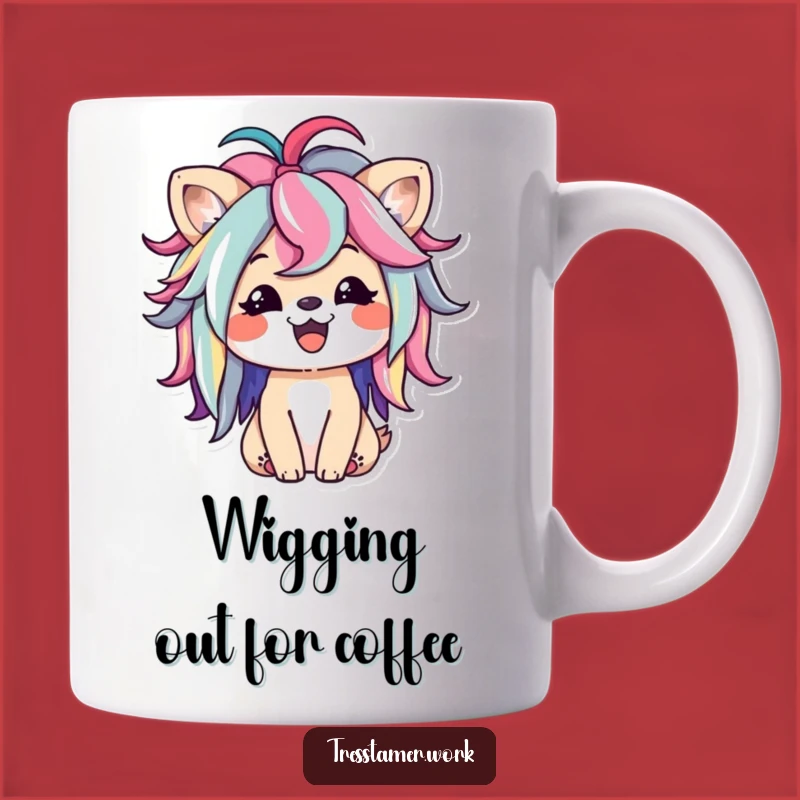 Funny Animal Wig Mug - Happy Character Styling Fun, Perfect Colorful Funny Gift