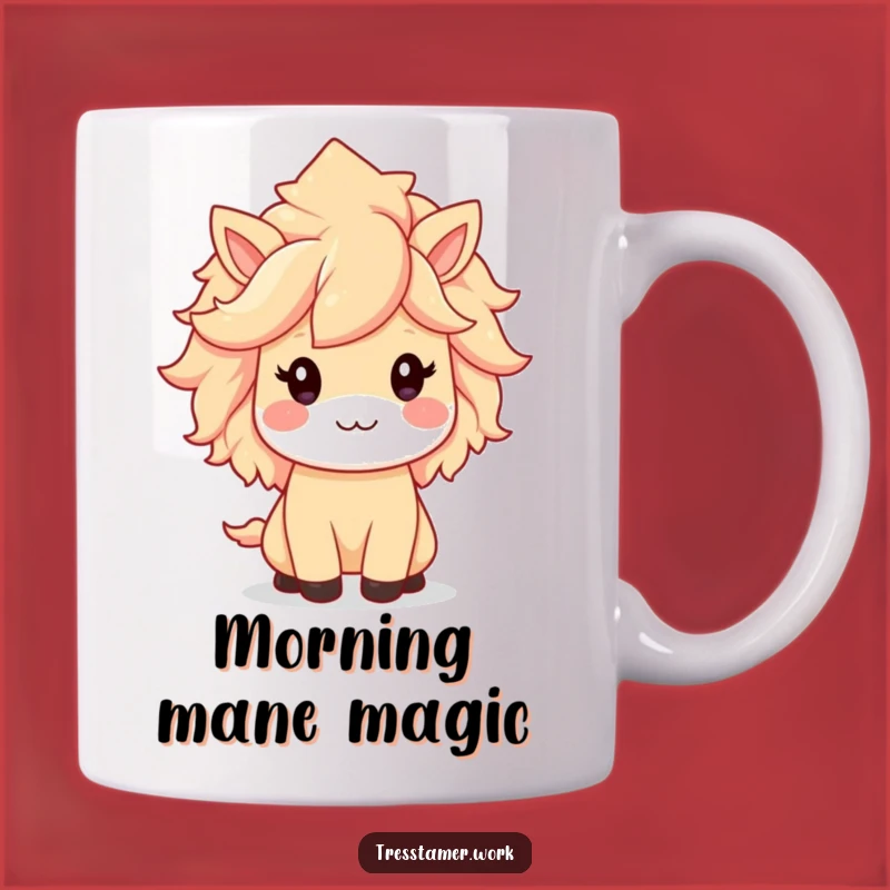 Funny Kawaii Animal Mane Mug - Adorable Style Humor Gift