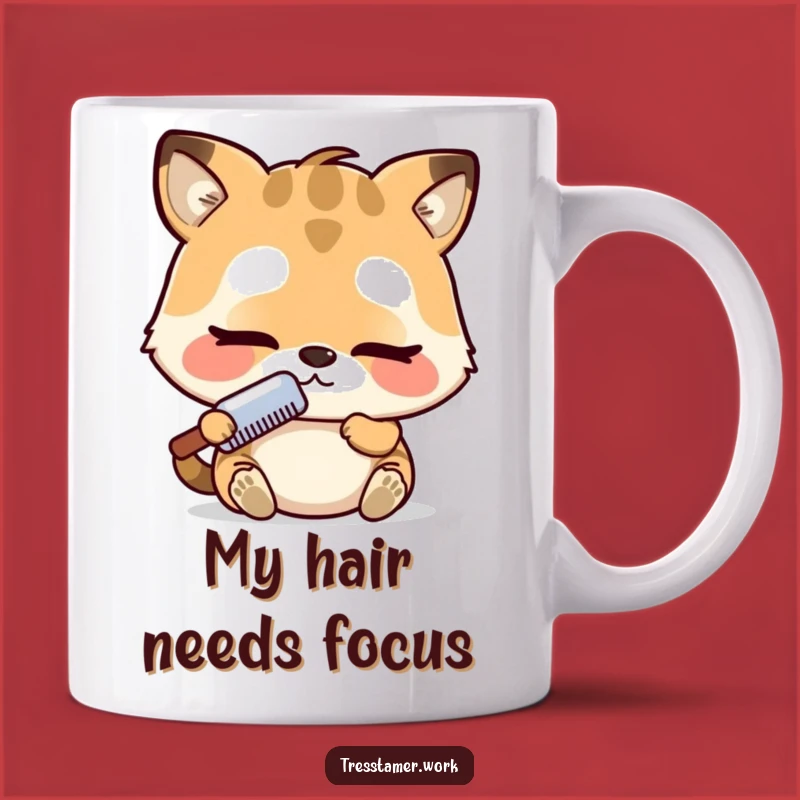 Funny Adorable Animal Comb Mug - Perfect Gift for a Concentrating Pet Lover
