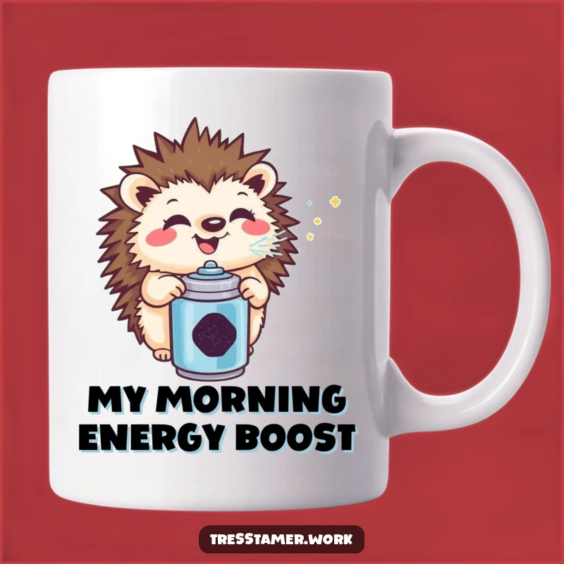 Funny Hedgehog Glitter Mug: A Hilarious Gift for Any Occasion!