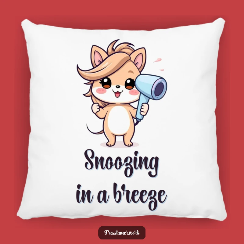 Funny Animal Hairdryer Pillow - Cheerful Gust Comfort, Perfect Funny Gift