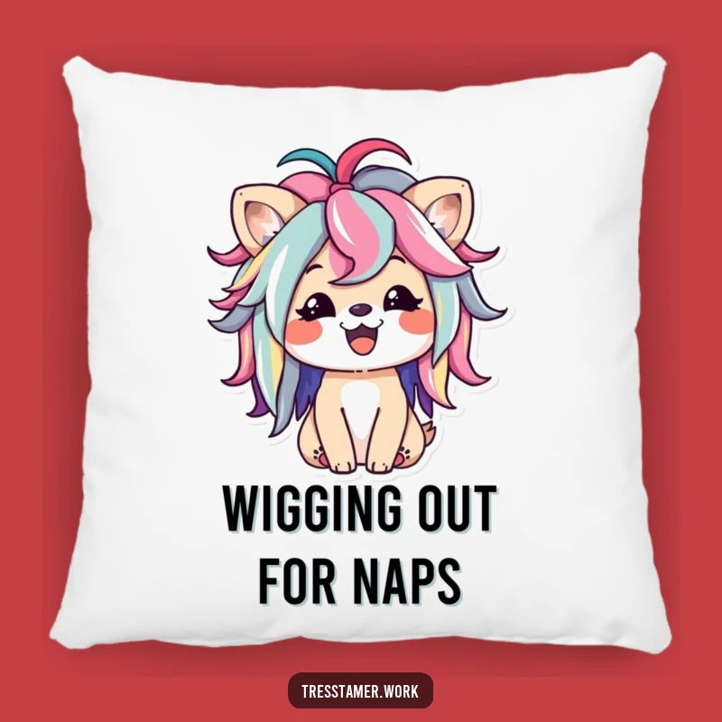 Funny Animal Wig Pillow - Happy Styling Comfort, Perfect Funny Colorful Gift
