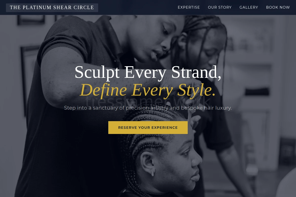 shears Hair Styling