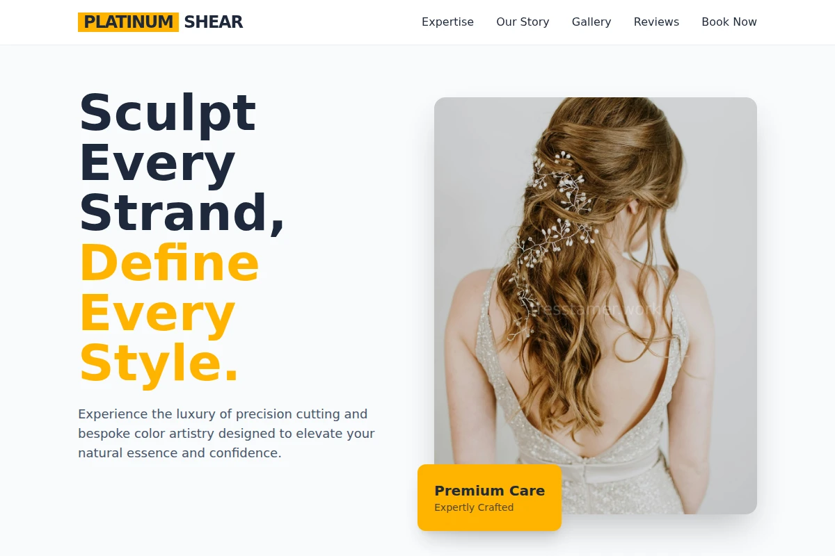 shears Hair Styling