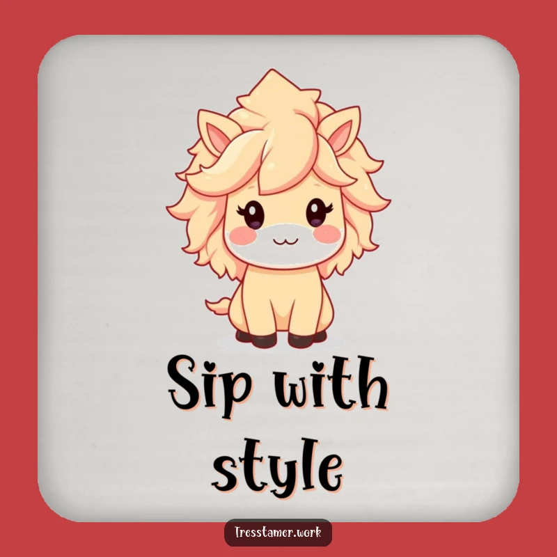 Funny Kawaii Animal Coaster - Adorable Style for Your Drinks