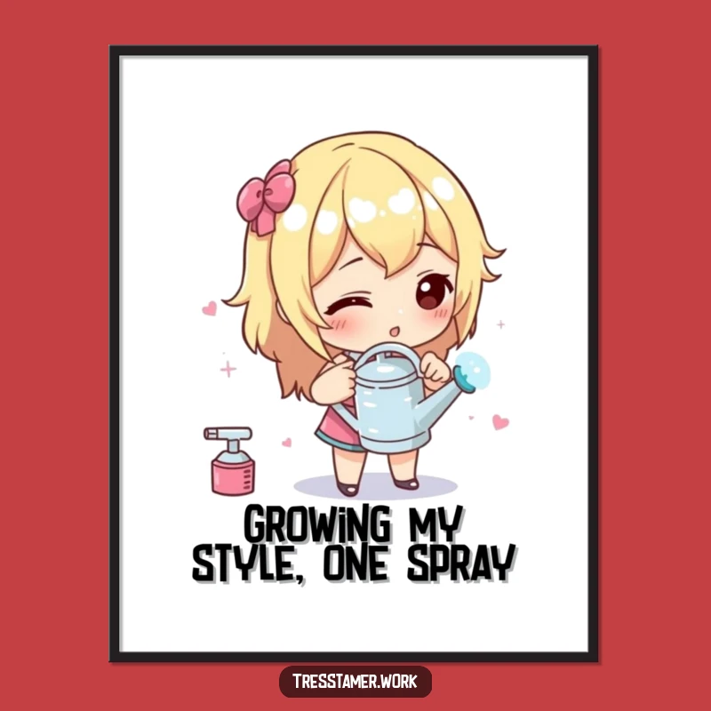 Funny Free Printable Wall Art: Tiny Watering Can Styling - Quirky Decor Download!