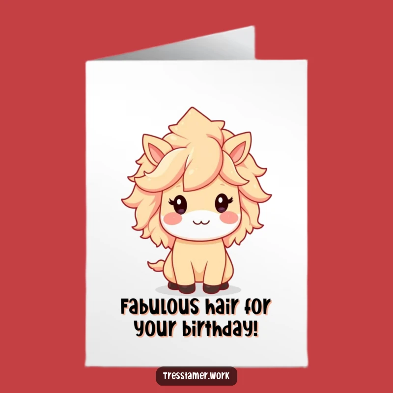Free Printable Birthday Card: Kawaii Style Star - Fabulous Mane Fun Download!