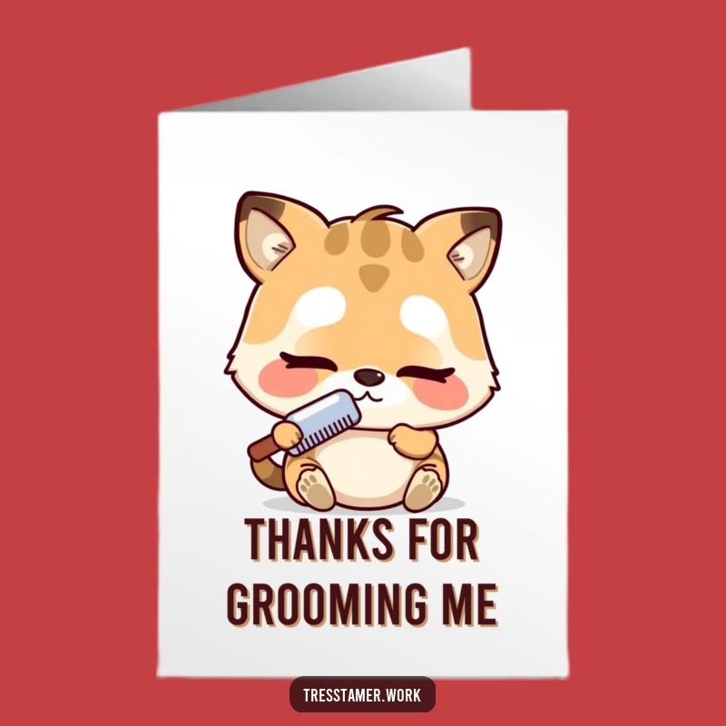 Free Printable Funny Thank You Card: Animal Stylist Appreciation - Downloadable Gift