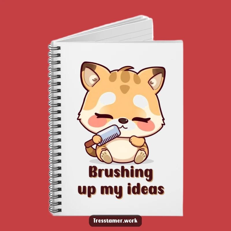 Funny Animal Notebook - Adorable Intense Comb Focus, Perfect Funny Gift