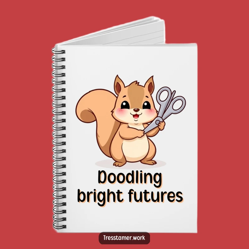 Funny Squirrel Art Journal - Cheerful Trimmer, Hilarious Creative Gift