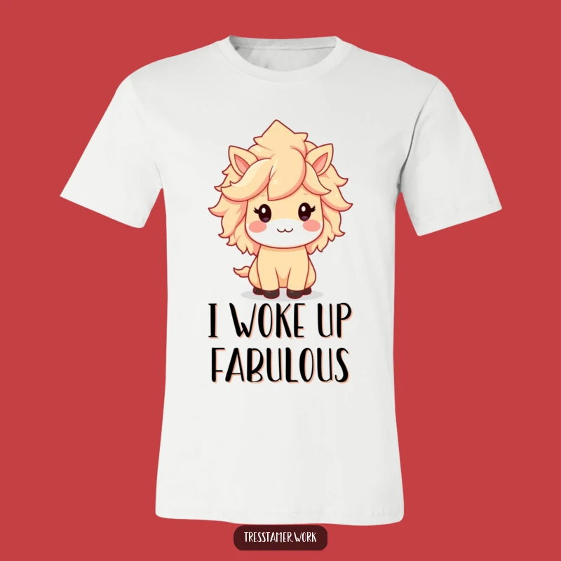 Funny Kawaii Animal T-Shirt - Adorable Styled Mane Apparel