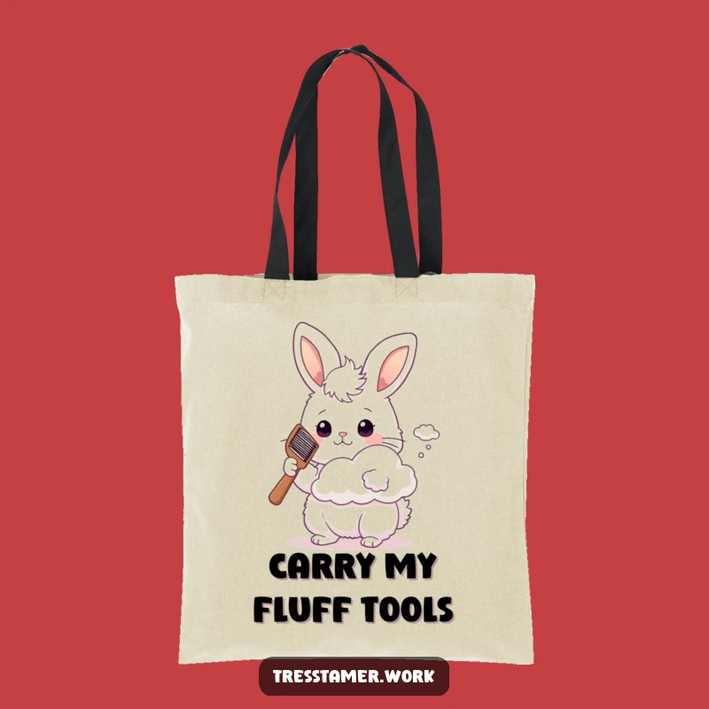 Funny Bunny Sky Stylist Tote Bag - Fluffy Hare, Hilarious Accessory Gift