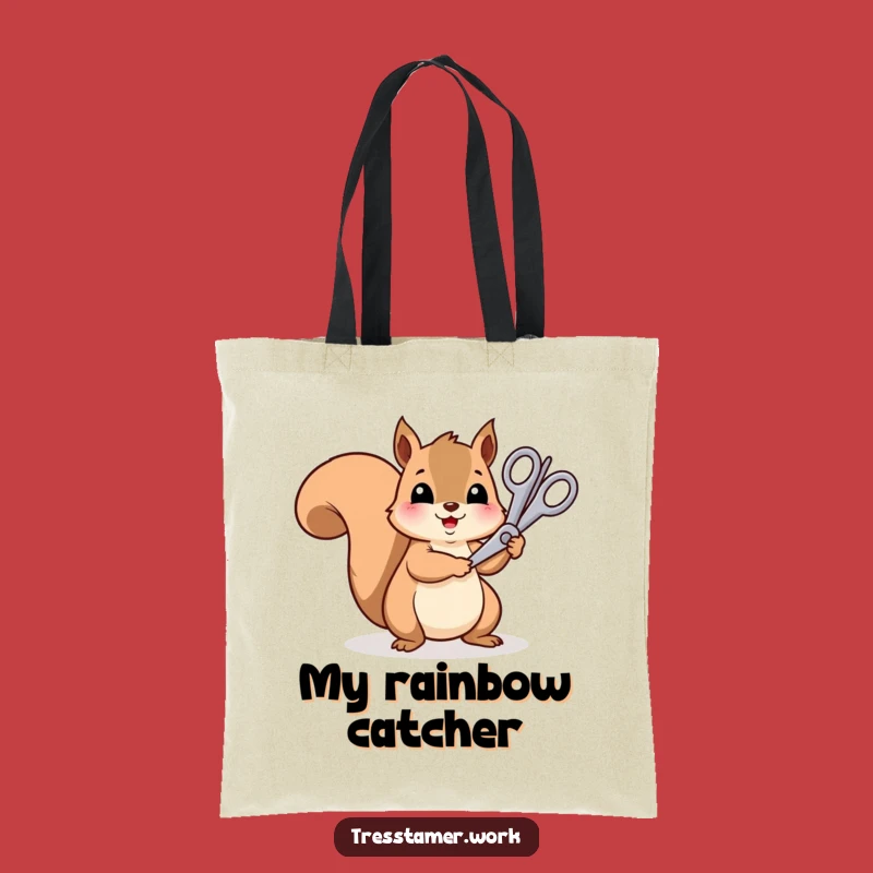 Funny Squirrel Rainbow Bag - Cheerful Trimmer, Hilarious Accessory Gift